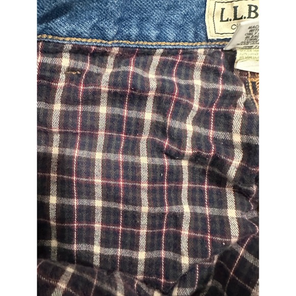 LLBean Mens Classic Fit Flannel Lined Denim Jeans 38x30 Blue Straight Leg - Picture 4 of 6
